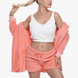 Cozy Pink & White 2 Piece Lounge Set